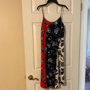 Vince Camuto Red, Blue, and White Floral Mini Dress
